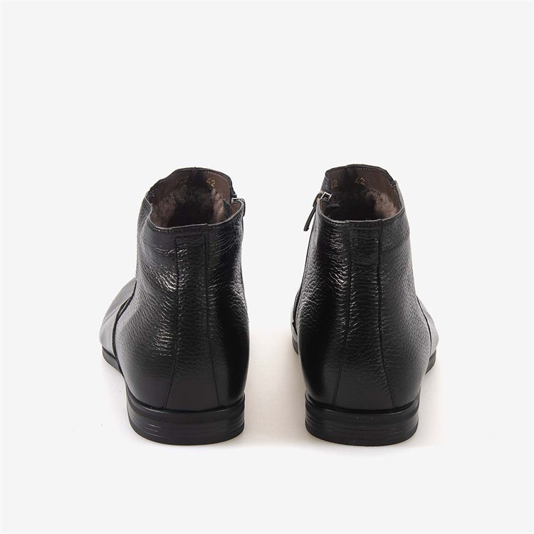 Mocassini Gold Erkek Kauçuk Taban Fermuarlı Hakiki Deri Bot 9922