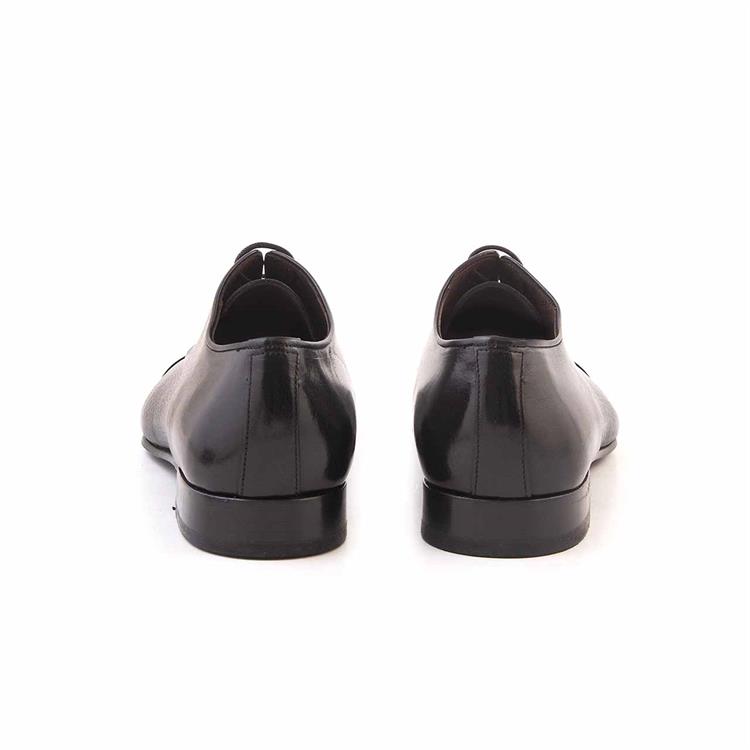 Mocassini Gold Erkek Hakiki Deri Kösele Taban Siyah Klasik Ayakkabı