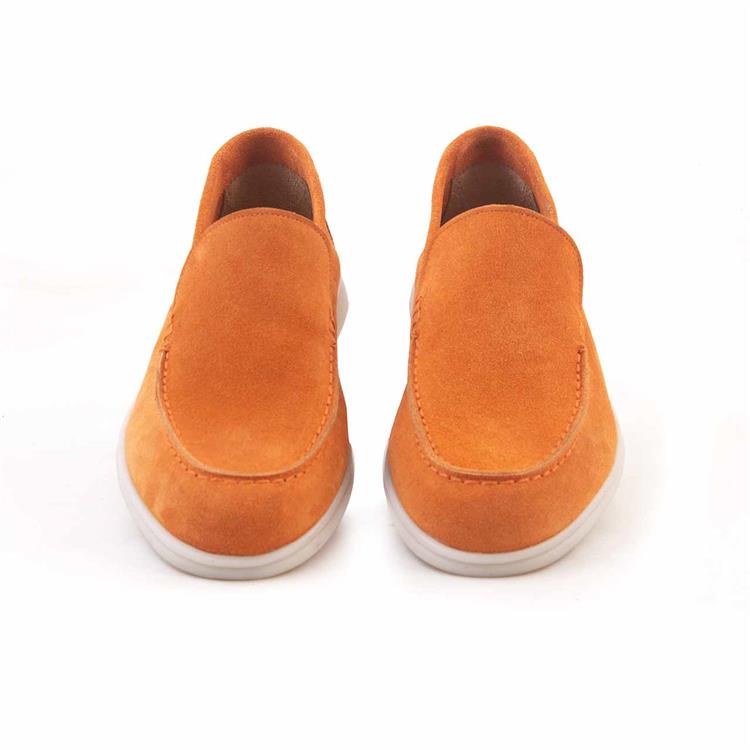 Mocassini Gold Erkek Hakiki Deri Eva Taban Turuncu Süet Loafer Konforlu Ayakkabı