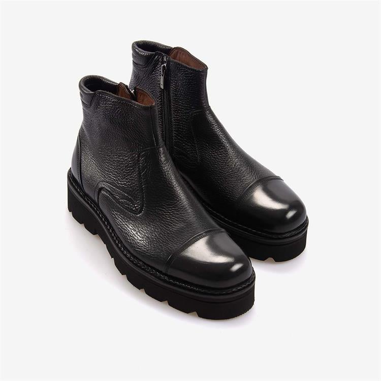 Mocassini Gold Geyik Derisi Siyah Günlük Erkek Ayakkabı 63876