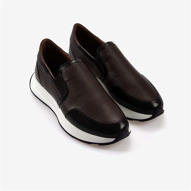 Mocassini Gold Hakiki Deri Erkek Spor & Sneaker Siyah-Kahverengirengi Ayakkabı 73702