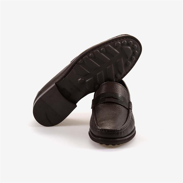 Mocassini Hakiki Deri Erkek Günlük Kahverengi Ayakkabı