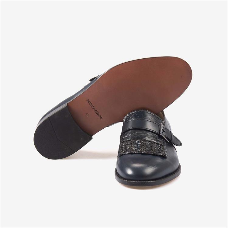 Mocassini Hakiki Deri Erkek Klasik Tokalı Ayakkabı 7245