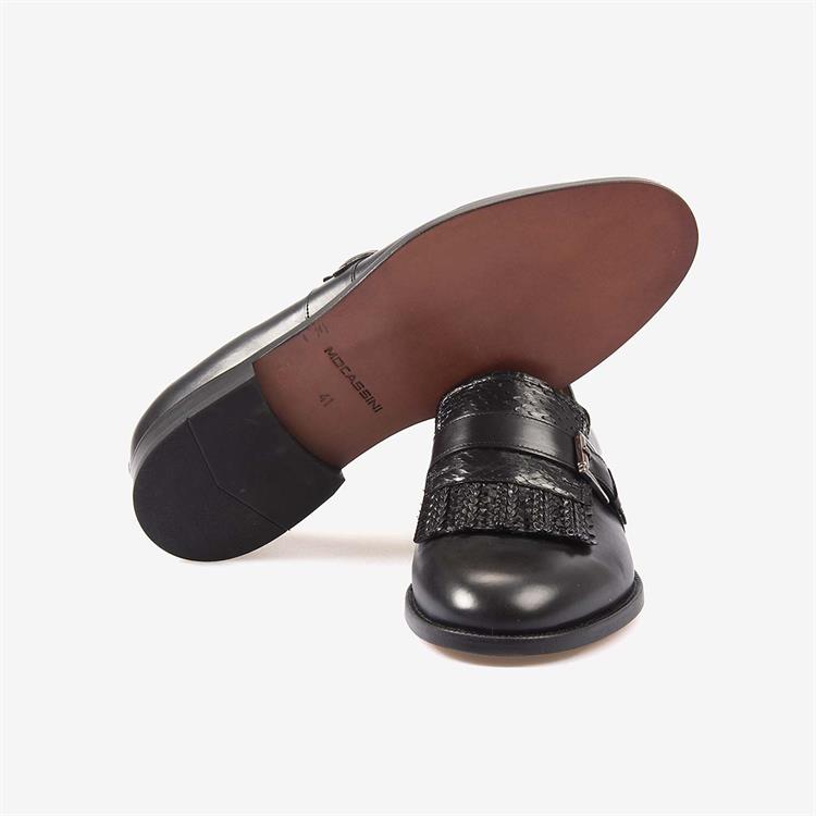 Mocassini Hakiki Deri Erkek Klasik Tokalı Ayakkabı 7245