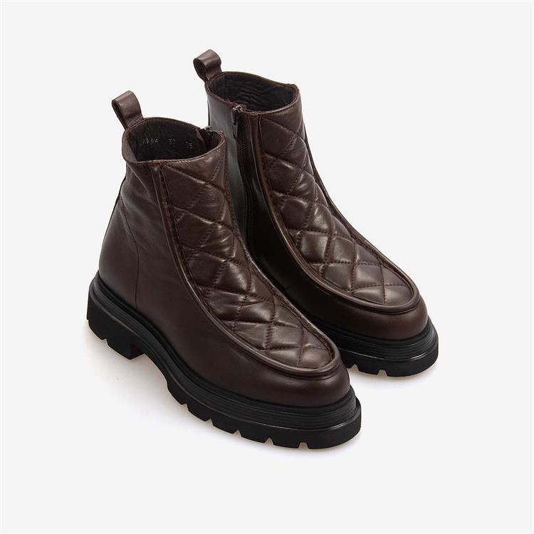 Mocassini Hakiki Deri Kadın Bot 7964