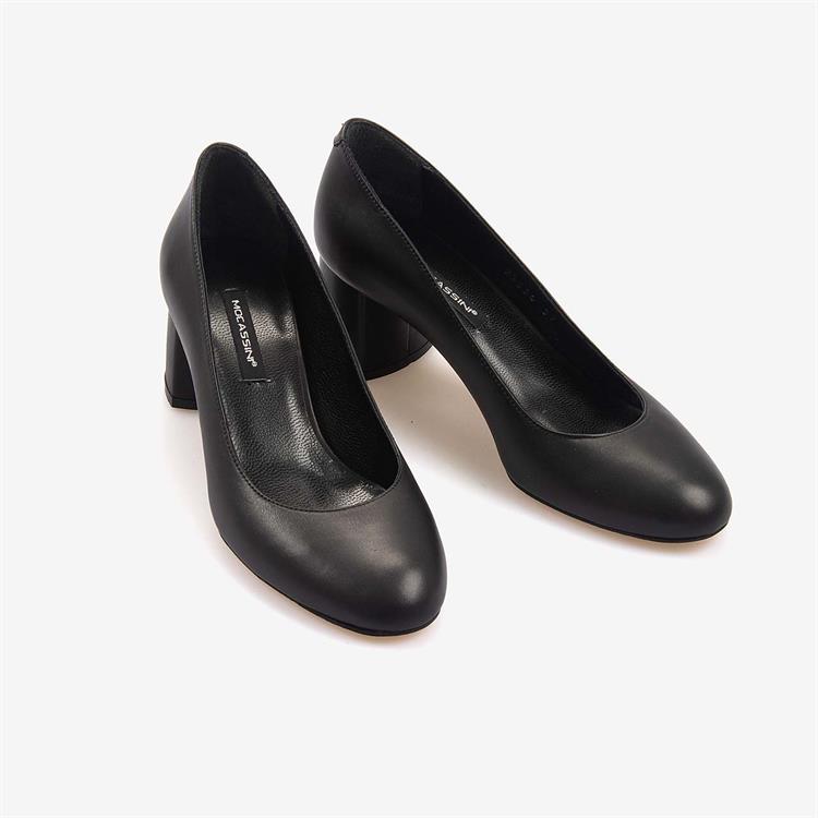 Mocassini Hakiki Deri Kadın Günlük Topuklu Ayakkabı 73832