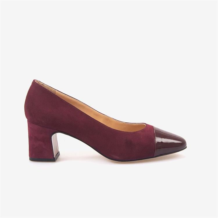 Mocassini Hakiki Deri Kadın Topuklu Süet Ayakkabı 49212