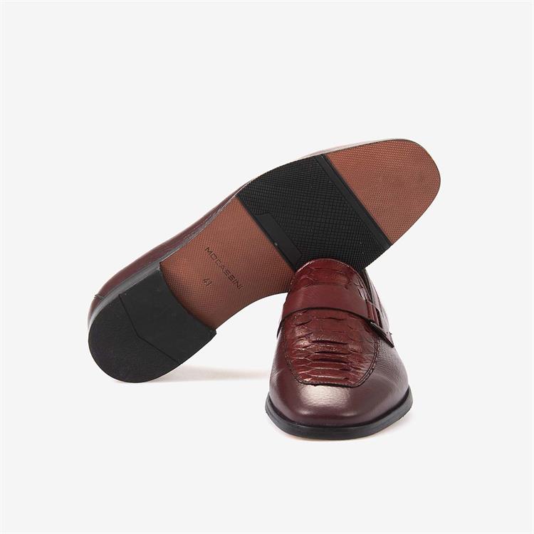 Mocassini Hakiki Geyik Derisi Erkek Klasik Ayakkabı 9111