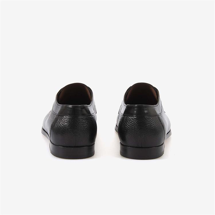 Mocassini Hakiki Geyik Derisi Siyah Erkek Klasik Ayakkabı 9132