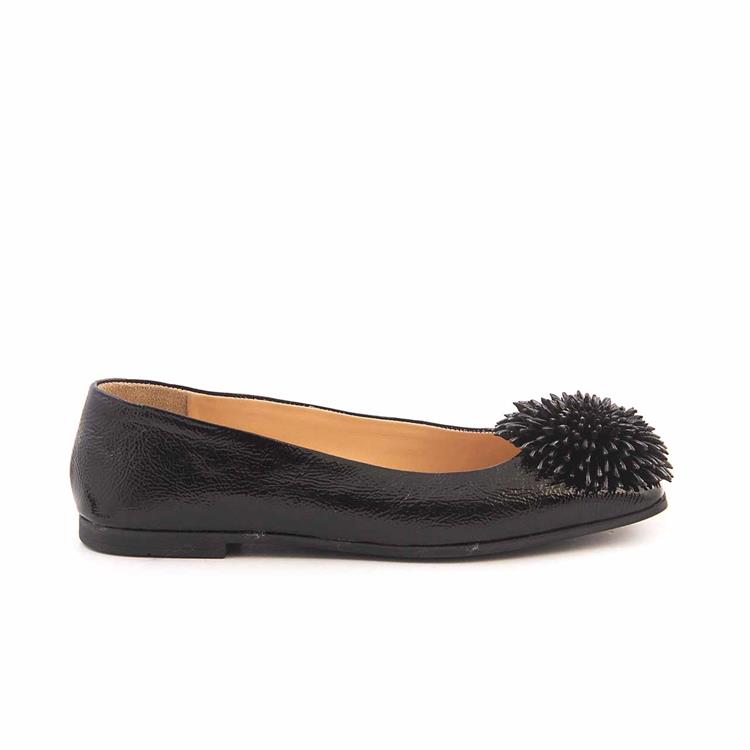 Mocassini Kadın Rugan Deri Microlight Taban Siyah Babet Ayakkabı