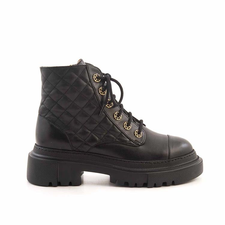 Mocassini Kadın Hakiki Deri Eva Taban Siyah Günlük Bot