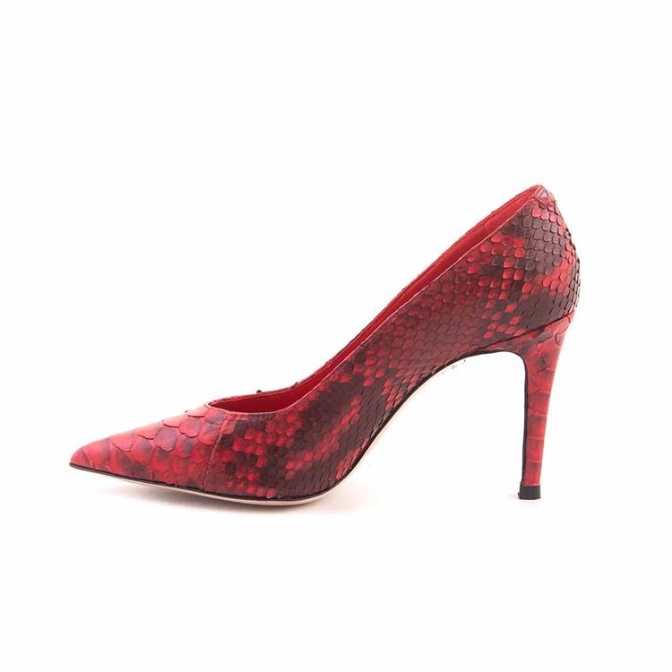 Mocassini Kadın Hakiki Deri Enjeksiyon Microlight Taban Kırmızı Gece & Abiye Ayakkabı