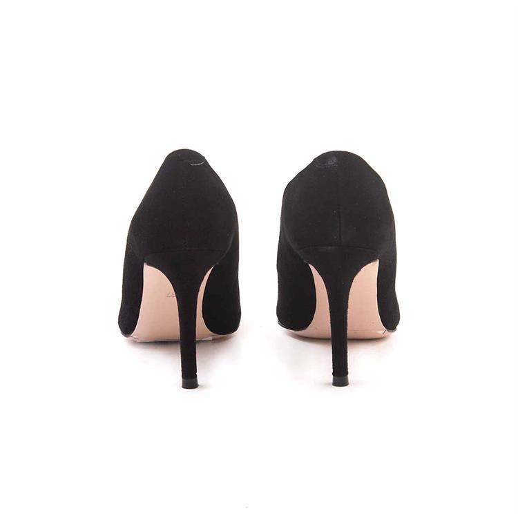 Mocassini Kadın Hakiki Deri Kösele Taban Siyah Süet Gece & Abiye Bot