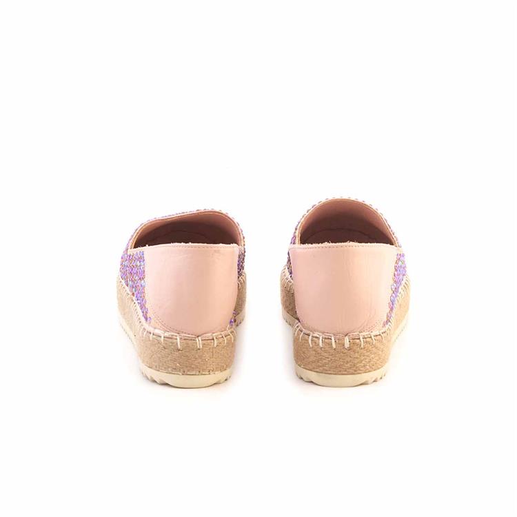 Mocassini Kadın Hakiki Deri Microlight Taban Gül Kurusu Günlük Espadril