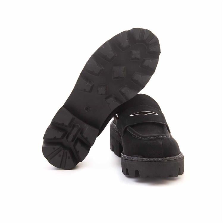 Mocassini Kadın Hakiki Deri Eva Taban Siyah Günlük Ayakkabı