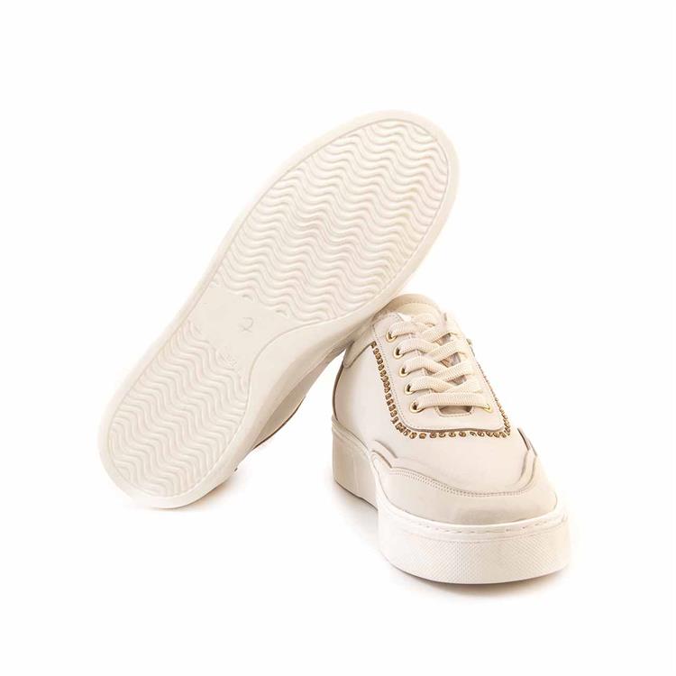 Mocassini Kadın Hakiki Deri Kauçuk Taban Bej Spor & Sneaker Ayakkabı