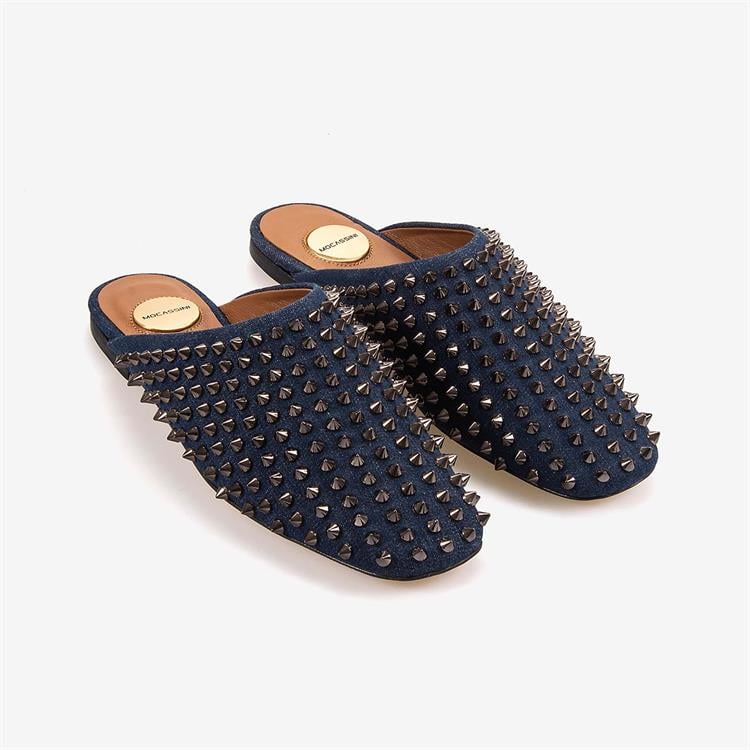 Mocassini Kadın Taşlı Jean Terlik 922-42J