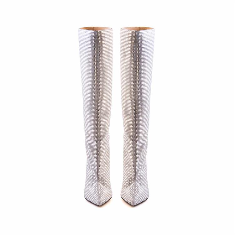 Mocassini Kadın Hakiki Deri Microlight Taban Gümüş Günlük Çizme