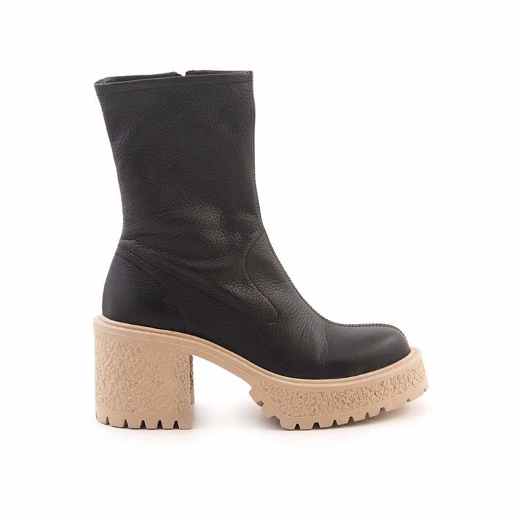 Mocassini  Kalın Topuklu Kadın Bot 23-71