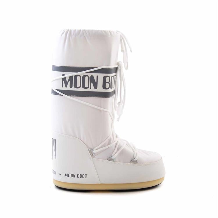 Moonboot Kadın Dolgu Taban Beyaz Kar Botu Çizme