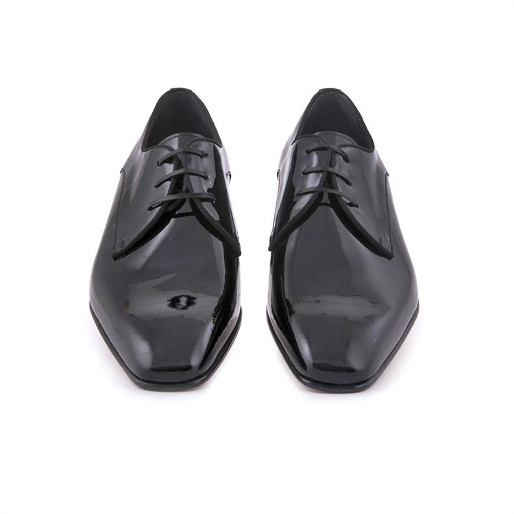 Moreschi Erkek Rugan Deri Kösele Taban Siyah Ayakkabı