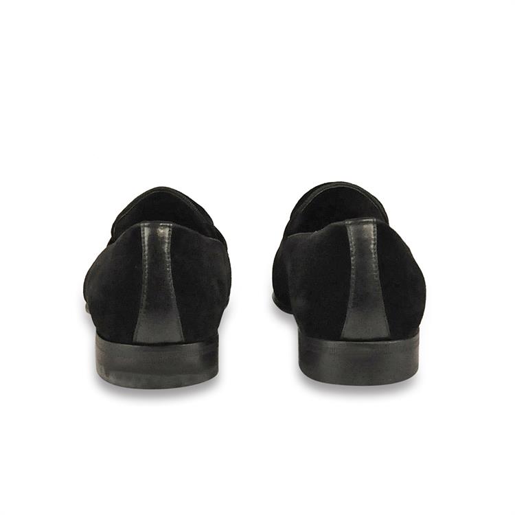 Moreschi Erkek Süet Kösele Taban Siyah Süet Klasik Ayakkabı