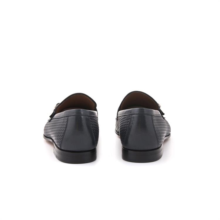 Moreschi Erkek Hakiki Deri Kösele Taban Lacivert Klasik Ayakkabı