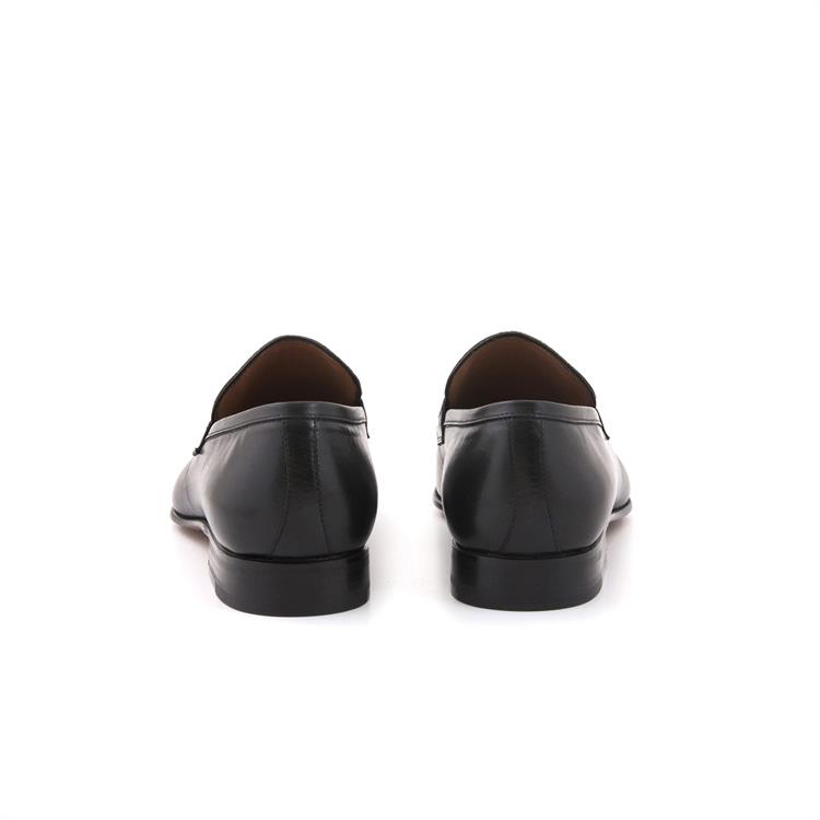 Moreschi Erkek Hakiki Deri Kösele Taban Siyah Klasik Ayakkabı