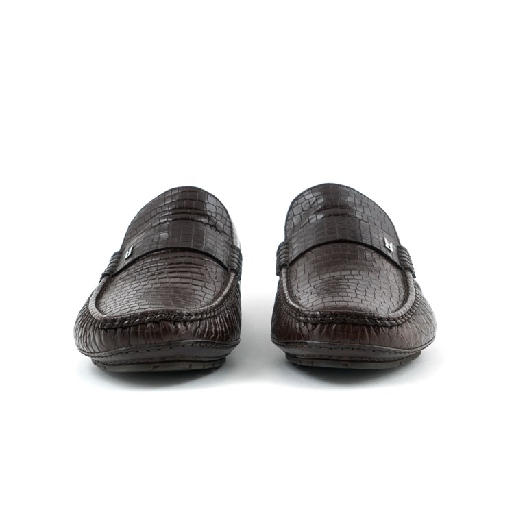 Moreschi Erkek Hakiki Deri Eva Taban Testa Dı Mor Klasik Ayakkabı