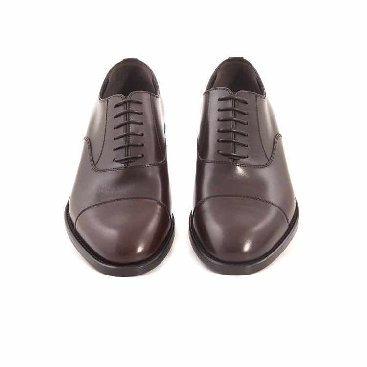 Moreschi Erkek Hakiki Deri Kösele Taban Kahverengi Klasik Ayakkabı