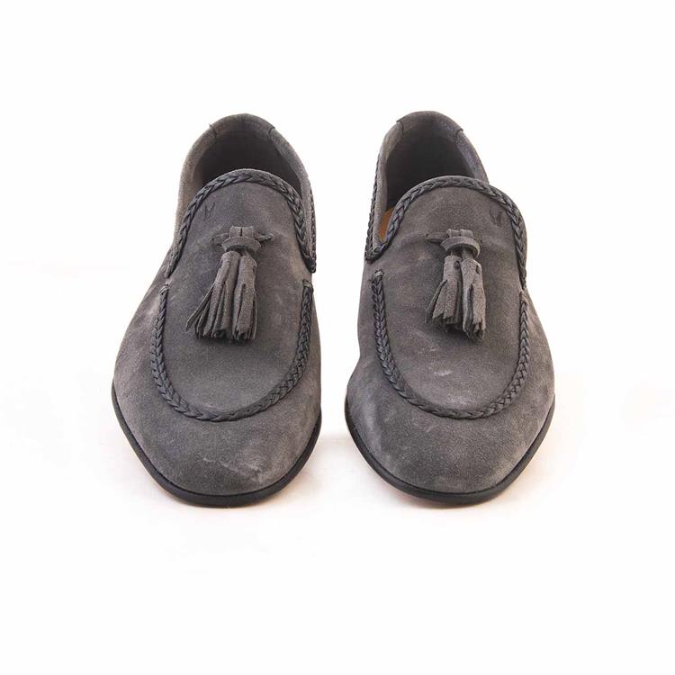 Moreschi Erkek Hakiki Deri Gri Klasik Ayakkabı