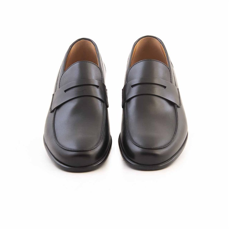 Moreschi Erkek Hakiki Deri Kösele Taban Siyah Klasik Ayakkabı