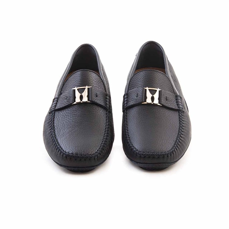 Moreschi Erkek Hakiki Deri Kösele Taban Lacivert Mavi Klasik Ayakkabı