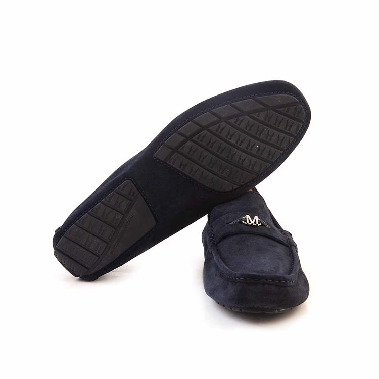 Moreschi Erkek Hakiki Deri Lacivert Mavi Loafer Konforlu Ayakkabı