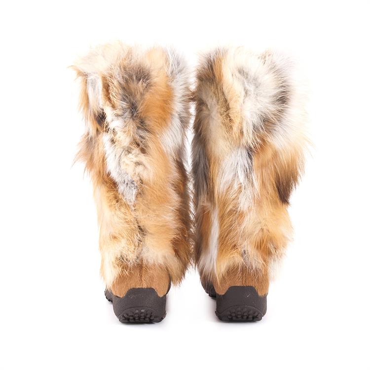 Olang Kadın Deri Kürklü Kauçuk Taban Kırmızı Ayakkabı