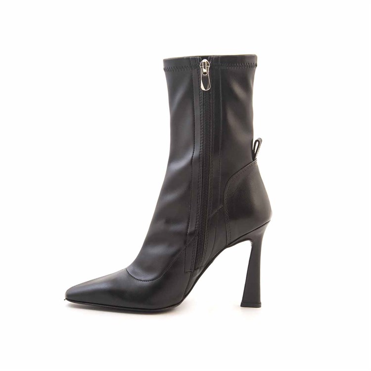 Mocassini Kadın Hakiki Deri Microlight Taban Siyah Günlük Bot