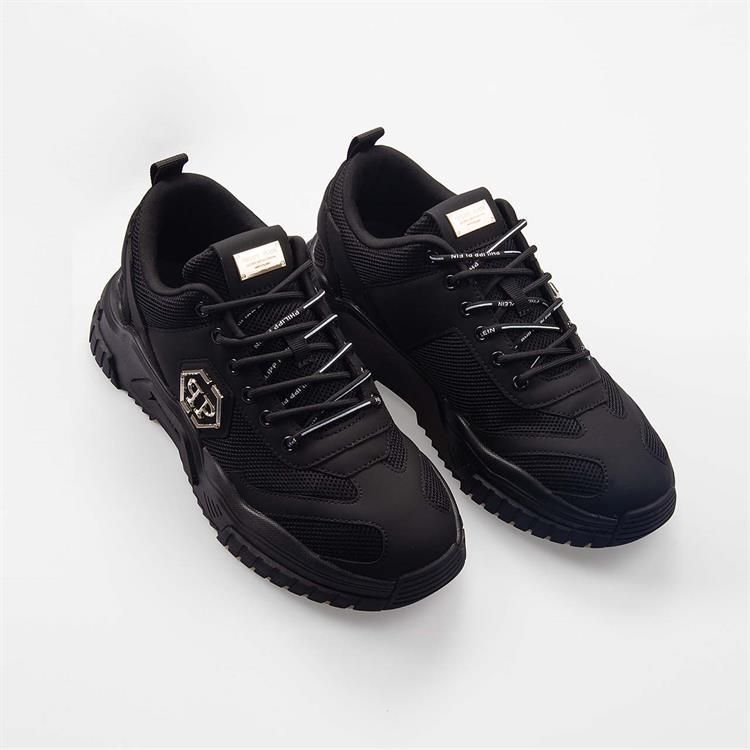 Philipp Plein Erkek Hakiki Deri Siyah Spor & Sneaker Ayakkabı