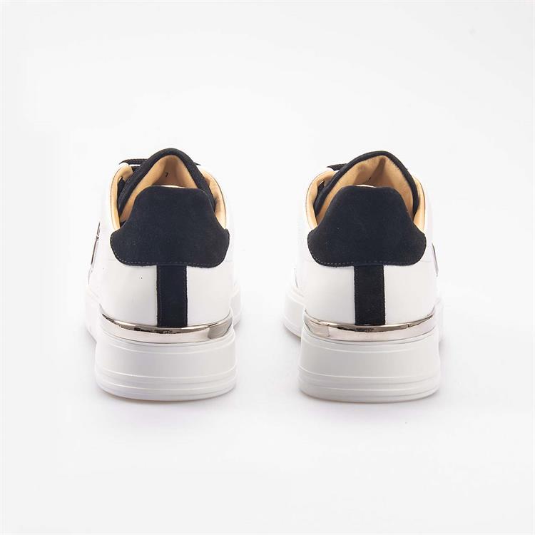 Philipp Plein Erkek Hakiki Deri Beyaz-Siyah Spor & Sneaker Ayakkabı