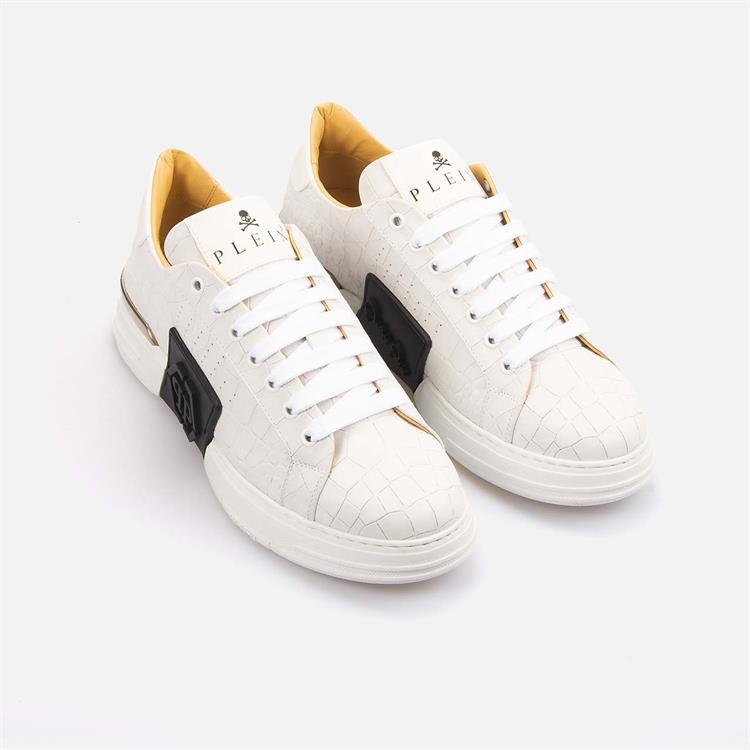 Philipp Plein Erkek Hakiki Deri Beyaz Spor & Sneaker Ayakkabı