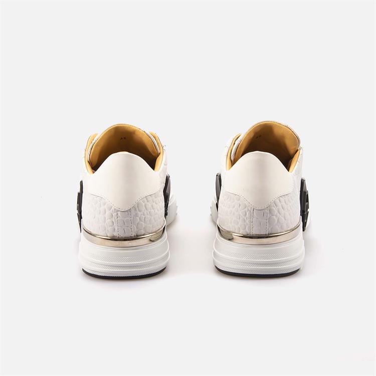 Philipp Plein Erkek Hakiki Deri Beyaz Spor & Sneaker Ayakkabı