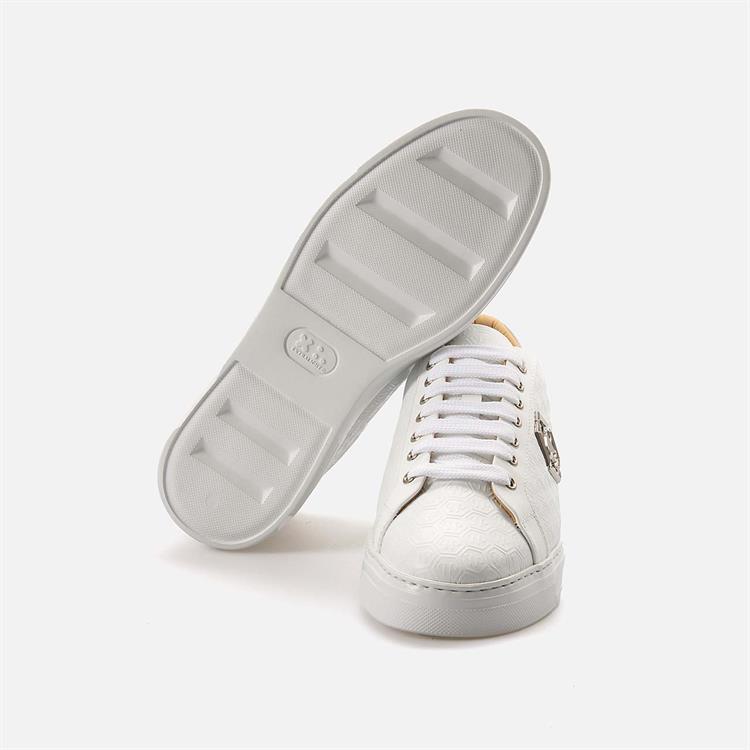 Philipp Plein Erkek Hakiki Deri Beyaz Spor & Sneaker Ayakkabı