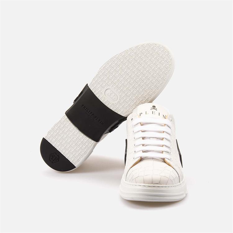 Philipp Plein Erkek Hakiki Deri Beyaz Spor & Sneaker Ayakkabı