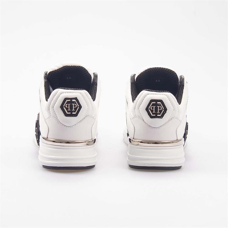 Philipp Plein Erkek Hakiki Deri Beyaz Spor & Sneaker Ayakkabı