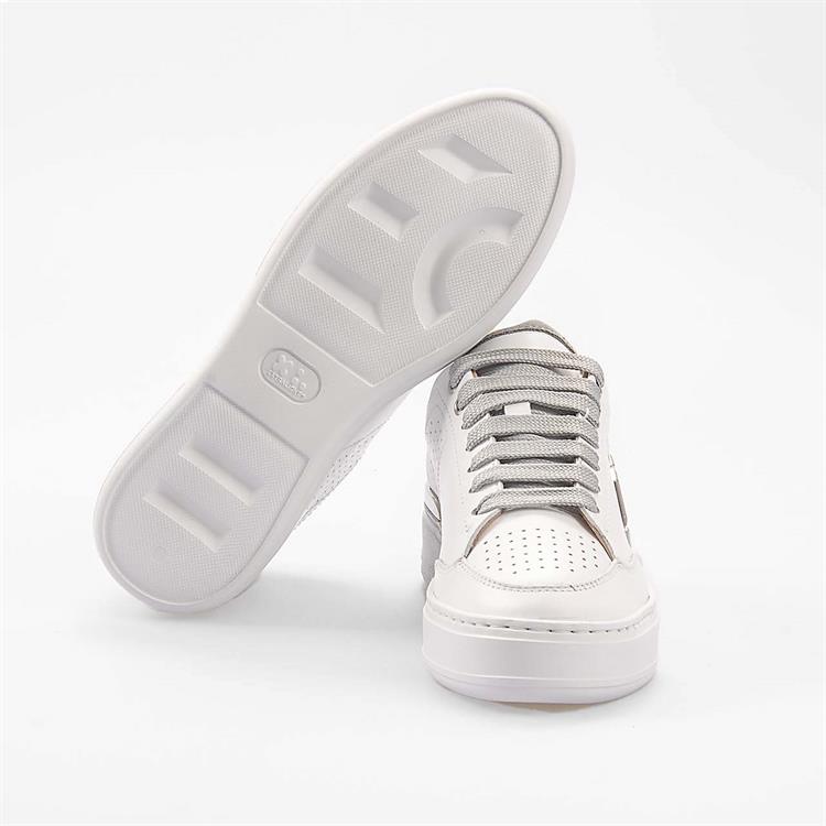 Philipp Plein Kadın Hakiki Deri Beyaz-Gri Spor & Sneaker Ayakkabı