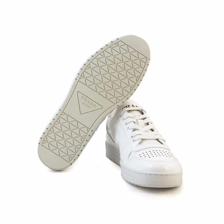 Prada Erkek Hakiki Deri Beyaz Günlük Ayakkabı