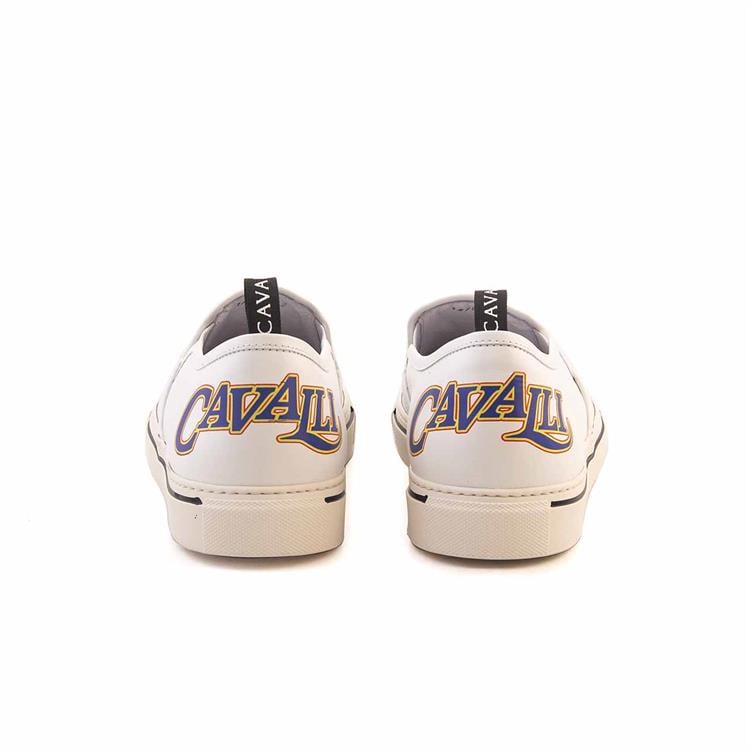 Roberto Cavalli Erkek Hakiki Deri Beyaz Günlük Ayakkabı