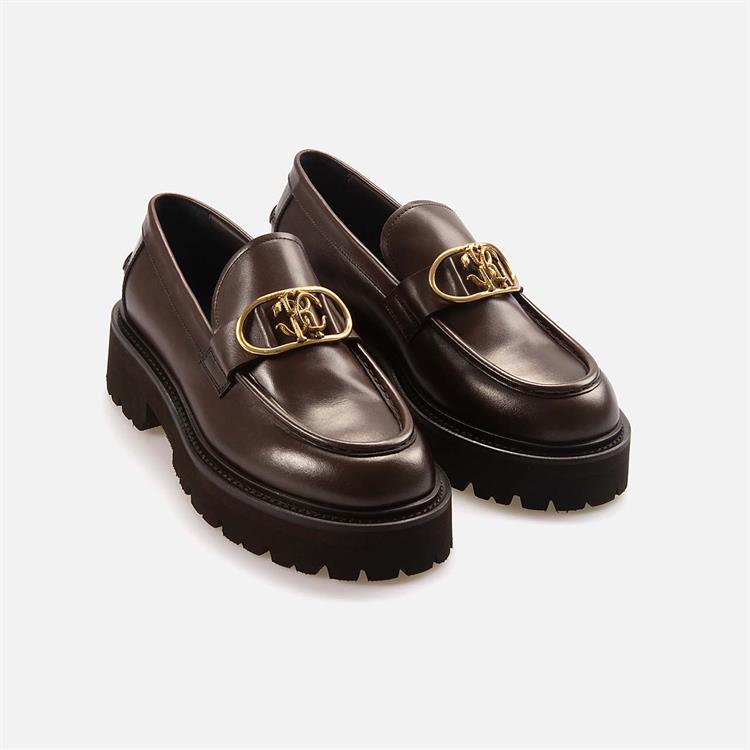 Roberto Cavalli Erkek Hakiki Deri Kahverengi Günlük Ayakkabı