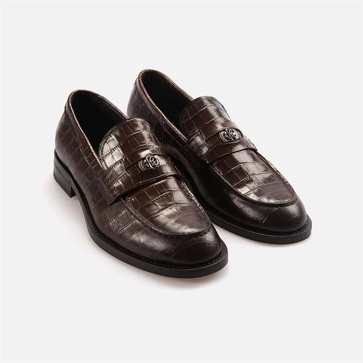 Roberto Cavalli Erkek Hakiki Deri Kahverengi Klasik Ayakkabı