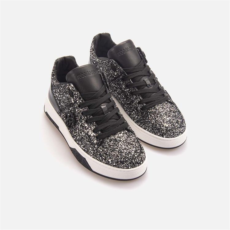 Roberto Cavalli Kadın Hakiki Deri Siyah Spor & Sneaker Ayakkabı