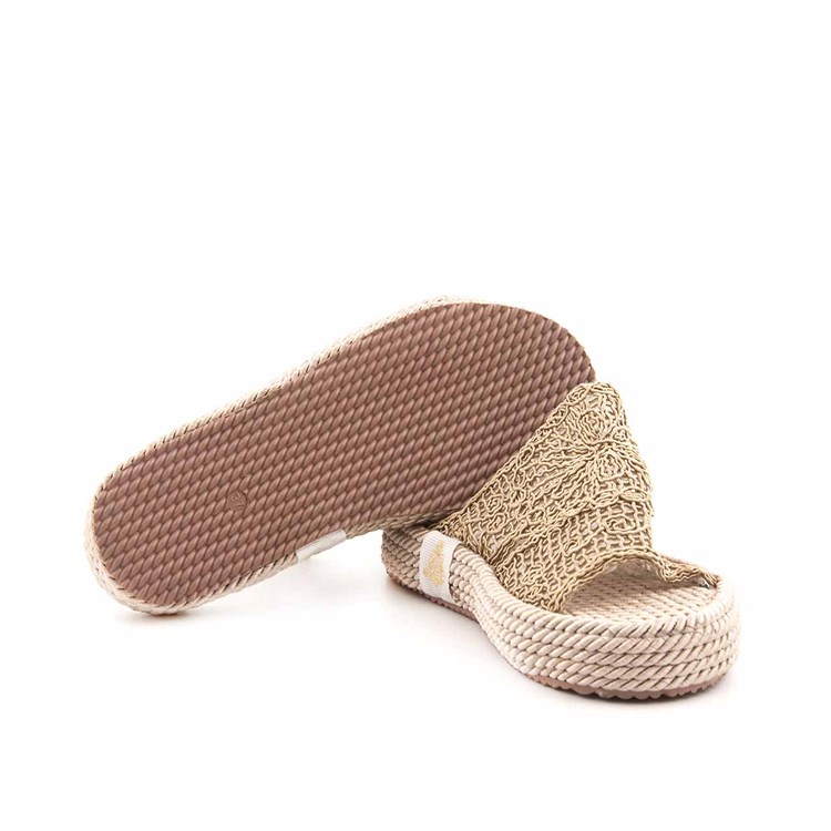 Rouge Kadın Tekstil Eva Taban Bej Terlik Terlik